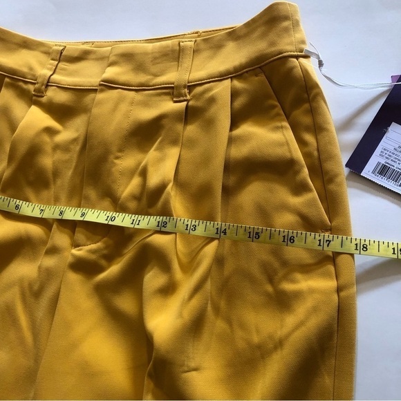 Sergio Hudson x Target Yellow High-Waist Wide Leg Tailored Trousers - Size XS - Picture 14 of 16